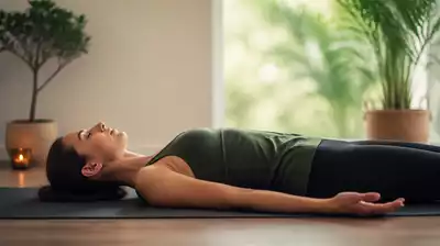 User practicing progressive muscle relaxation